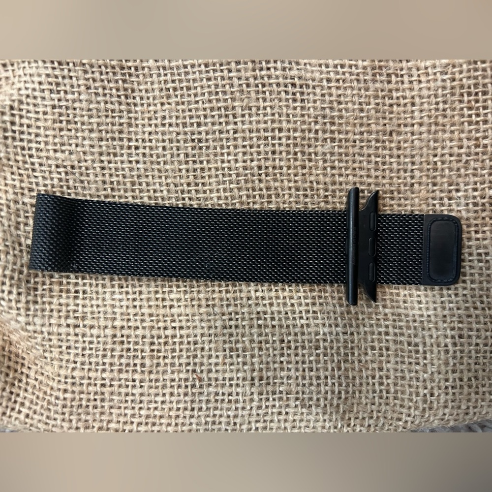 Graphite Loop Stainless Steel Mesh Apple Watch Band, 38mm.